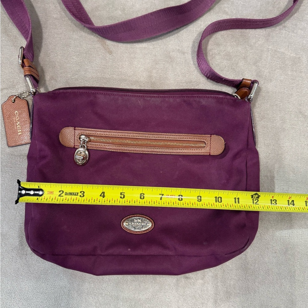 Coach Sawyer Plum Crossbody Bag - Picture 11 of 11
